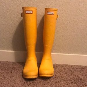 Yellow Hunter Original Tall Rain Boots